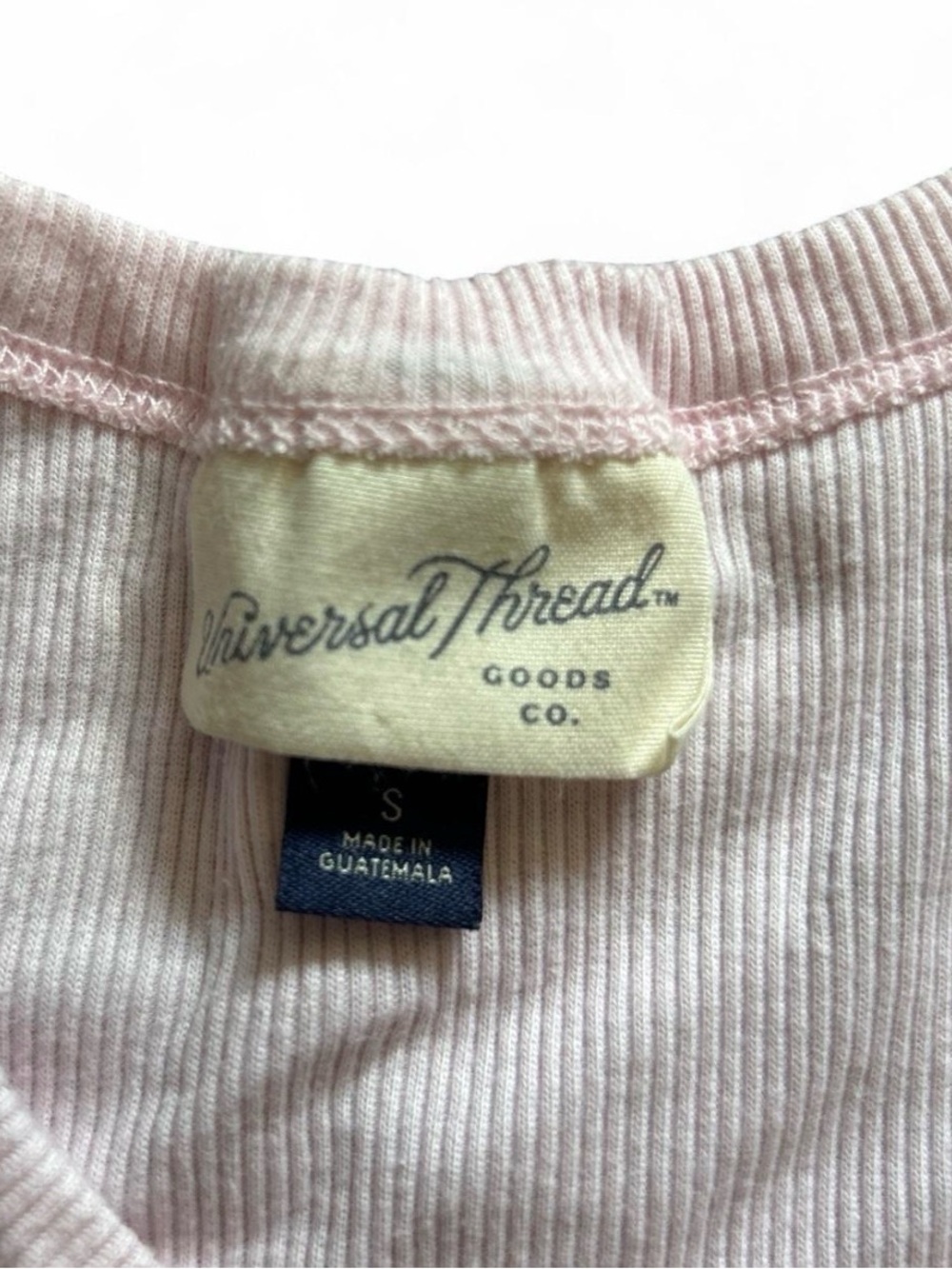 Universal Thread Light Pink Ribbed Tank Top - Picture 2 of 3